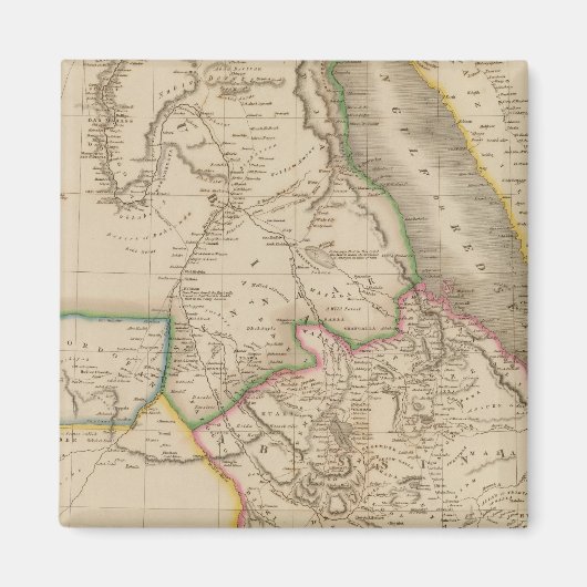 ヌビア、アビシニア、アフリカ マグネット (正面)