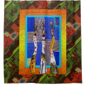 ヌビア シャワーカーテン (正面)