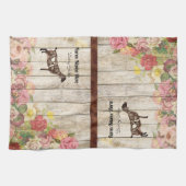 ヌビパーソナライズされたアの乳ヤギキッチンタオル キッチンタオル (横)