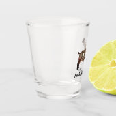 ヌビパーソナライズされたアの乳ヤギ ショットグラス (左)