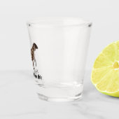 ヌビパーソナライズされたアの乳ヤギ ショットグラス (右)
