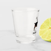 ヌビパーソナライズされたアの酪農山羊 ショットグラス (左)