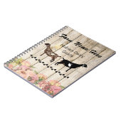 ヌビパーソナライズされたア酪農ヤギ農場 ノートブック (左側)