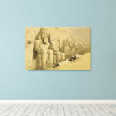 ヌビ素晴らしアのアブシンベルの神殿 キャンバスプリント (インサイチュ (ウッドフロア))