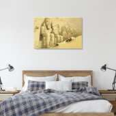 ヌビ素晴らしアのアブシンベルの神殿 キャンバスプリント (インサイチュ (寝室))