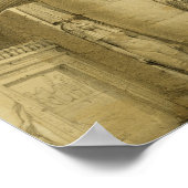 ヌビ素晴らしアのアブシンベルの神殿 ポスター (角)