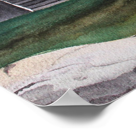 ヌブルライトウォーターのカラーのアーカイブプリント ポスター (角)