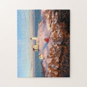 ヌブルライトエアリアルスノーマイメインライトハウス ジグソーパズル (縦)