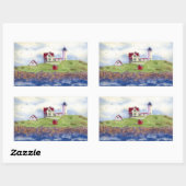 ヌブルライトハウスヨークメイン 長方形シール (シート)