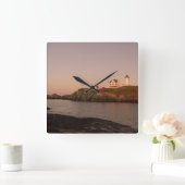 ヌブルライトハウス スクエア壁時計 (ホーム)