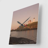 ヌブルライトハウス スクエア壁時計 (傾斜)