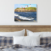 ヌブルライト、ケープNeddick Maine Canvas Print キャンバスプリント (インサイチュ (寝室))