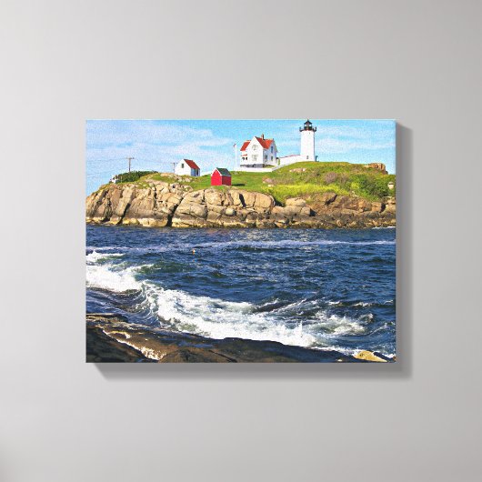 ヌブルライト、ケープNeddick Maine Canvas Print キャンバスプリント (正面)