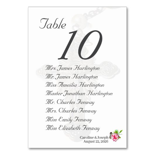 ヌプタルバラ結婚ズ テーブルナンバー (正面)