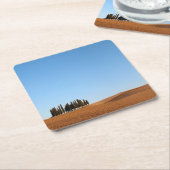 ヌマスギのコースターとのタスカニーの景色 スクエアペーパーコースター (アングル)