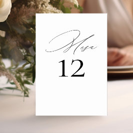 ヌメロデメサボダエレガンテカリグラフィア テーブルナンバー