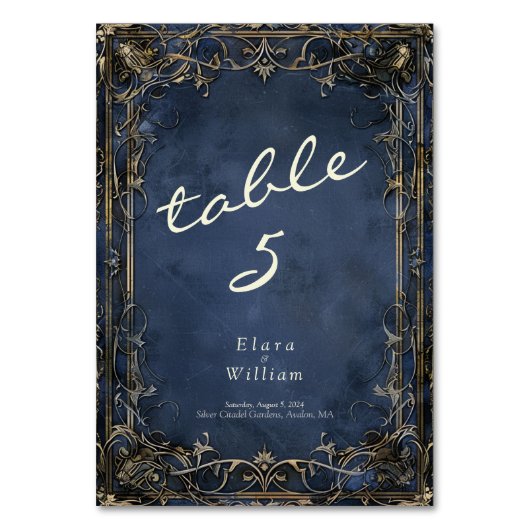 ヌメ王室のノ結婚レ テーブルナンバー (正面)