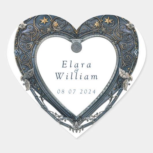 ヌメ王室のノ結婚レ ハートシール (正面)