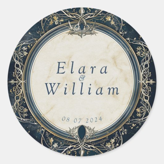 ヌメ王室のノ結婚レ ラウンドシール (正面)