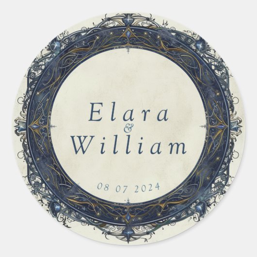 ヌメ王室のノ結婚レ ラウンドシール (正面)