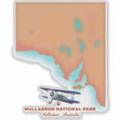 ヌラーバー国立公園オーストラリアの地図 シール (正面)