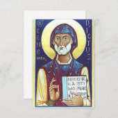 ヌルシアの聖ベネディクト サンキューカード (正面/裏面)