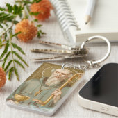 ヌルシアの聖ベネディクト(JM 07)アクリル酸を再販 キーホルダー (正面右)