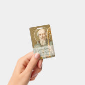 ヌルシアの聖ベネディクト(JM 07;スタイル1) バッジ (手持ち)