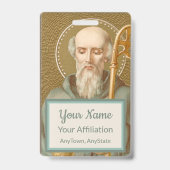 ヌルシアの聖ベネディクト(JM 07;スタイル2) バッジ (裏面)