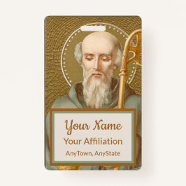 ヌルシアの聖ベネディクト(JM 07;スタイル2) バッジ