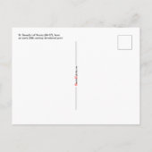 ヌルシアの聖ベネディクト(JM 07) ポストカード (裏面)