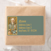 ヌルシアの聖ベネディクト（JM 07） ラベル (インサイチュ)