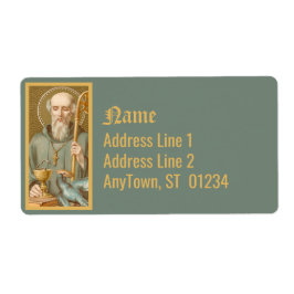 ヌルシアの聖ベネディクト（JM 07） ラベル