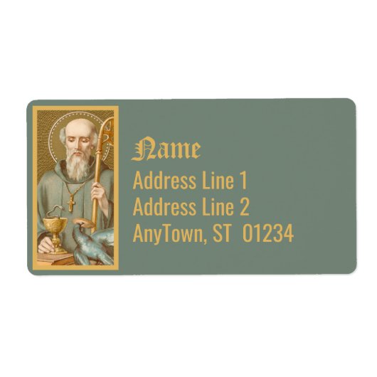 ヌルシアの聖ベネディクト（JM 07） ラベル (正面)