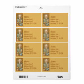 ヌルシアの聖ベネディクト(JM 07) ラベル (フルシート)