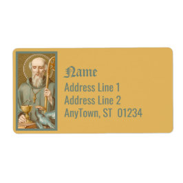 ヌルシアの聖ベネディクト(JM 07) ラベル