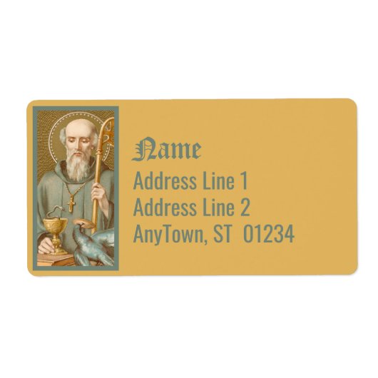 ヌルシアの聖ベネディクト(JM 07) ラベル (正面)