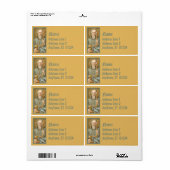 ヌルシアの聖ベネディクト(JM 07) ラベル (フルシート)