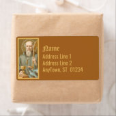 ヌルシアの聖ベネディクト(JM 07) ラベル (インサイチュ)