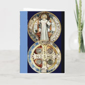 ヌルシアカードの聖ベネディクト カード (裏面)