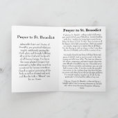 ヌルシアカードの聖ベネディクト カード (内部)