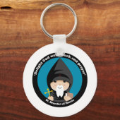 ヌルシア聖ベネディクト キーホルダー (正面)