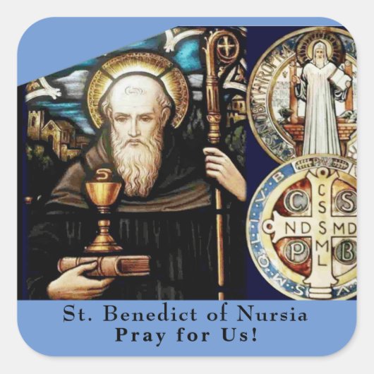 ヌルシア聖ベネディクト スクエアシール (正面)
