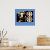 ヌルシア聖ベネディクト ポスター (キッチン)