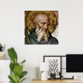 ヌルシア聖ベネディクト ポスター (ホームオフィス)