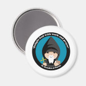 ヌルシア聖ベネディクト マグネット (正面/裏面)