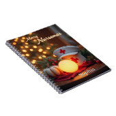 ヌルパーソナライズされたセメリーマス – リアリスティックホリデイ ノートブック (右側)