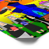 ヌンお洒落ス・キャンバスアート飛んでいる「ヌン」 ポスター (角)