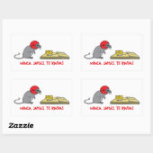 ヌンカジャマステリナス 長方形シール (シート)