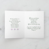 ヌンカスタマイズ可能な名前リタイアロータスフラワーC カード (内部)